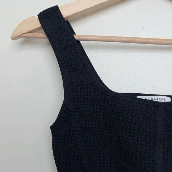 Aritzia XS Babaton Sculpt Knit Bustier Tank Square-neck Bustier Tank In Black - Picture 4 of 13